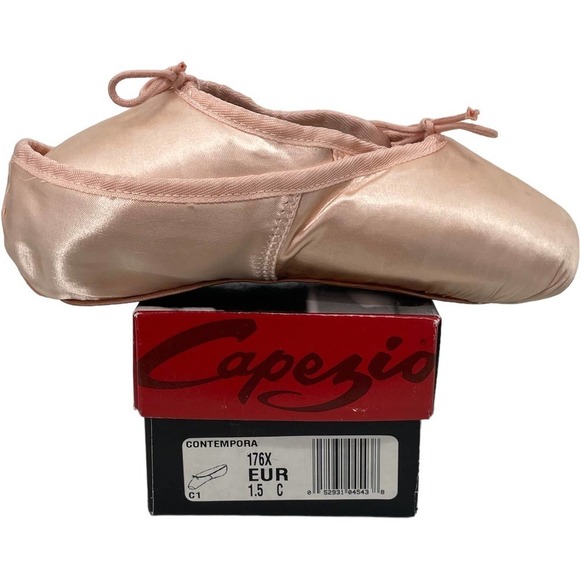 Capezio 176X Contempora European Pink Ballet Pointe Shoes 1.5C - Picture 3 of 10